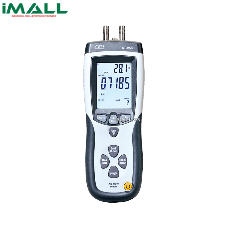 Máy đo áp suất và lưu lượng dòng khí CEM DT-8920