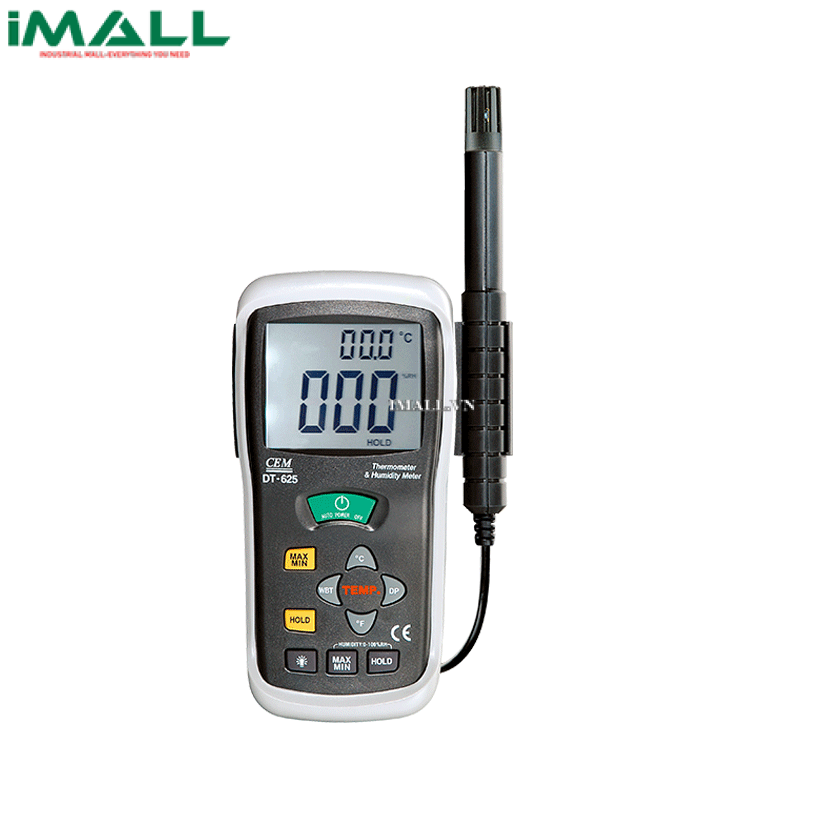 Máy đo Nhiệt độ &amp; Độ ẩm CEM DT-616CT (0-100%RH,-30℃-100℃,IR:-50℃-500℃)