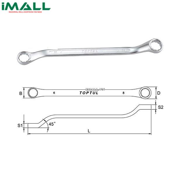 Cờ lê 2 đầu vòng toptul 45° TOPTUL AAEH1113