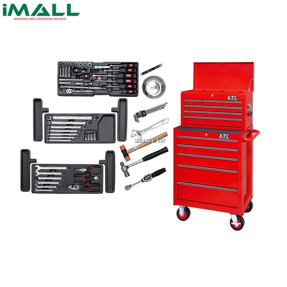 Xe dụng cụ đa năng KTC SK3686XX (1 xe 5 ngăn,1 thùng 6 ngăn, 3 khay, 68 chi tiết)
