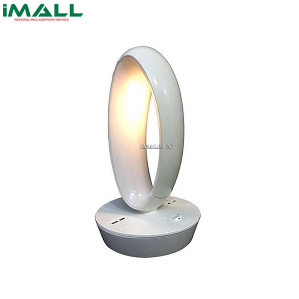 Đèn bàn Led 7W Ovan Lioa SQ-Li530USB (2 cổng USB, 1 ổ cắm đa năng)
