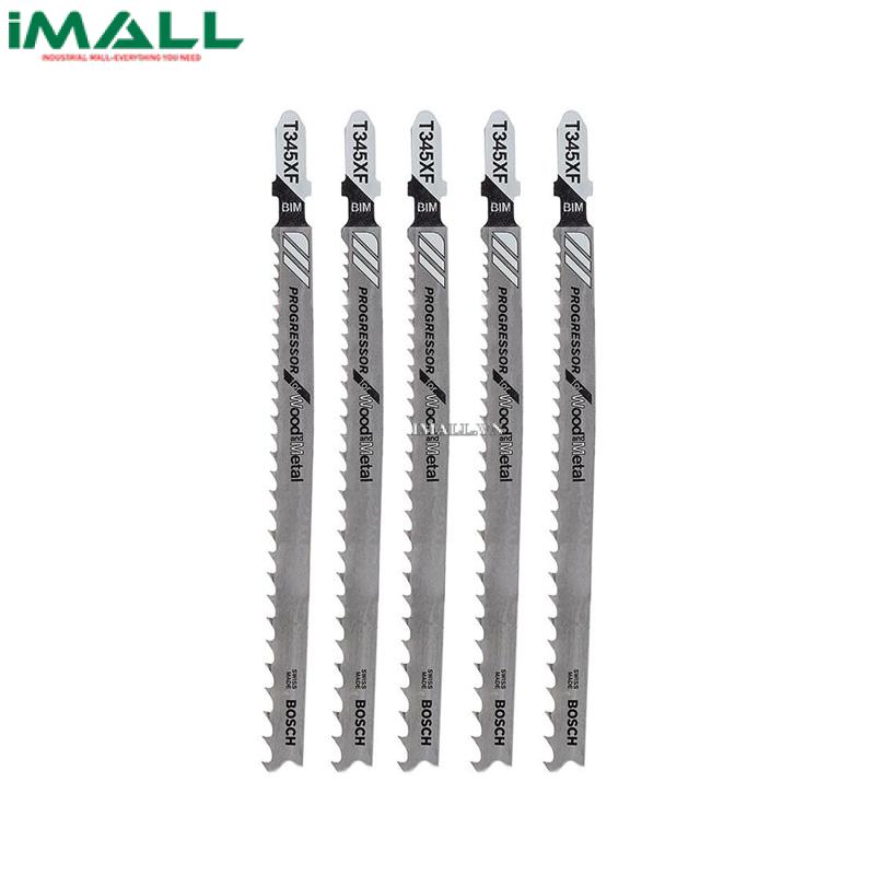 Bộ 5 lưỡi cưa lọng cho gỗ T 345 XF BOSCH 2608634994