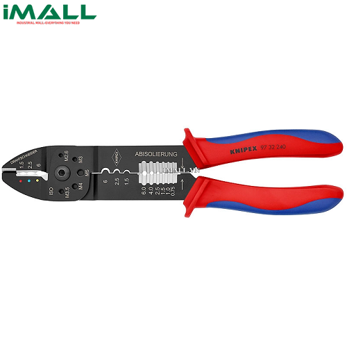 Kìm Bấm Cos Ép Cos Chân Thép và Cos Chân Nhựa 0,5 - 6,0 mm² Knipex 97 32 240