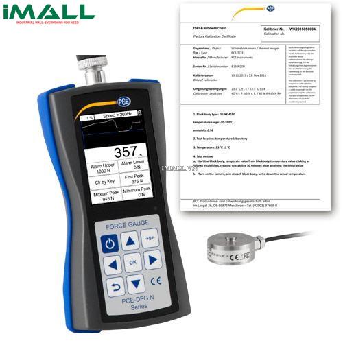 Máy đo lực (0~0,5 kN; 0.05 N, kèm Certificate ISO) PCE DFG NF 0.5K-ICA