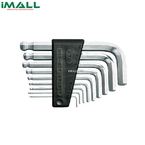 Bộ chìa lục giác 9 chiếc KTC HLD2009B ( 1/16 đến 3/8 inch, đầu bi)