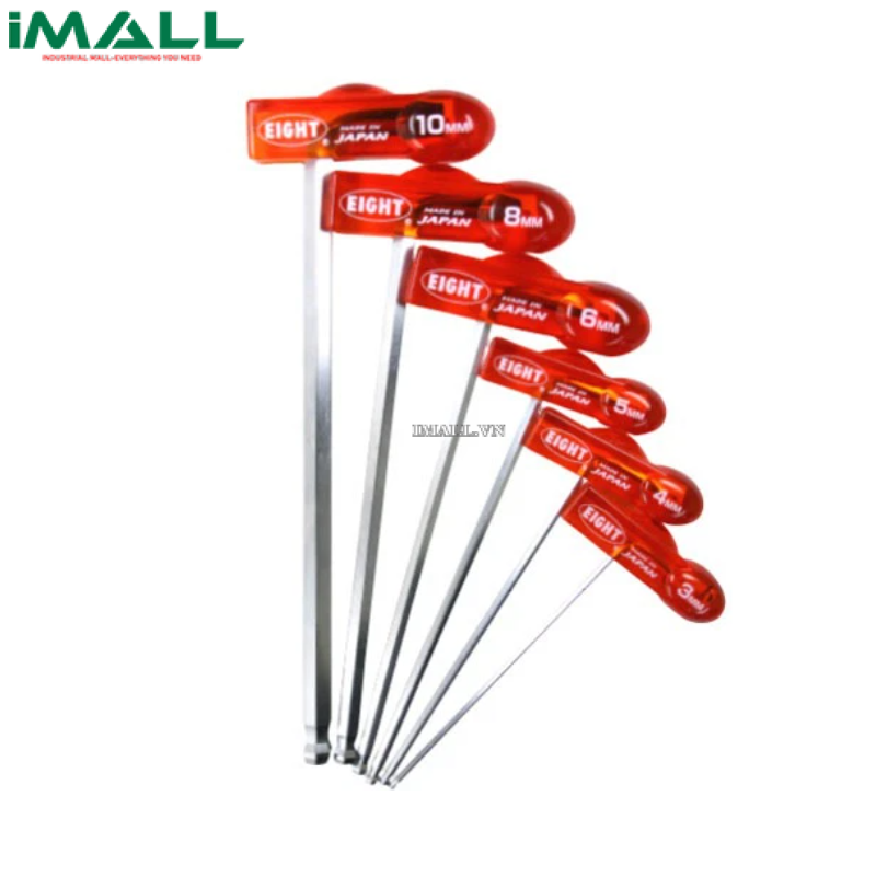Bộ lục giác với tay vặn EIGHT WHH-S6TL (6 cái, 3~10mm)