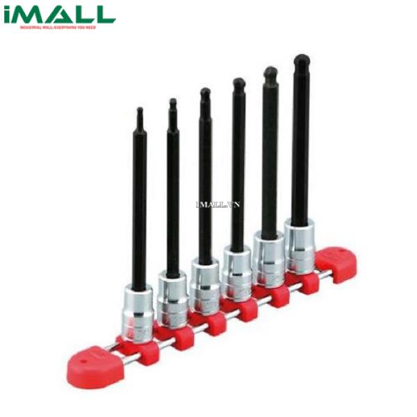 Bộ đầu lục giác 6 chiếc KTC TBT3L06BPH ( 3/8 inch, loại dài, đầu bi)