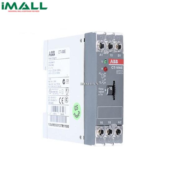 Rơ le thời gian ABB CT-VWE (0.1-10s, 1SVR550137R1100)
