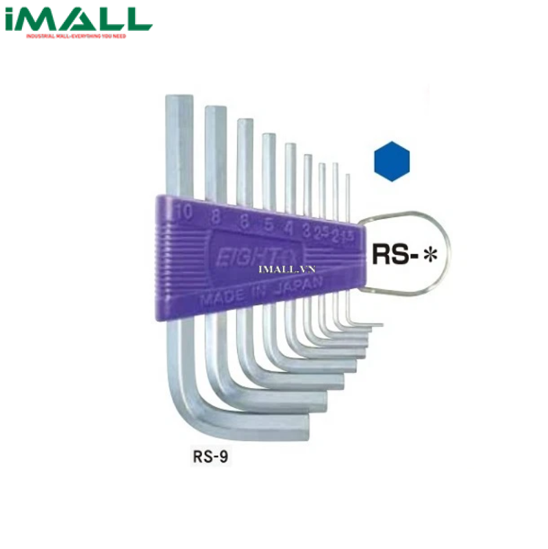 Bộ lục giác chìm EIGHT RS-9 (9 cái, 1.5~10mm)
