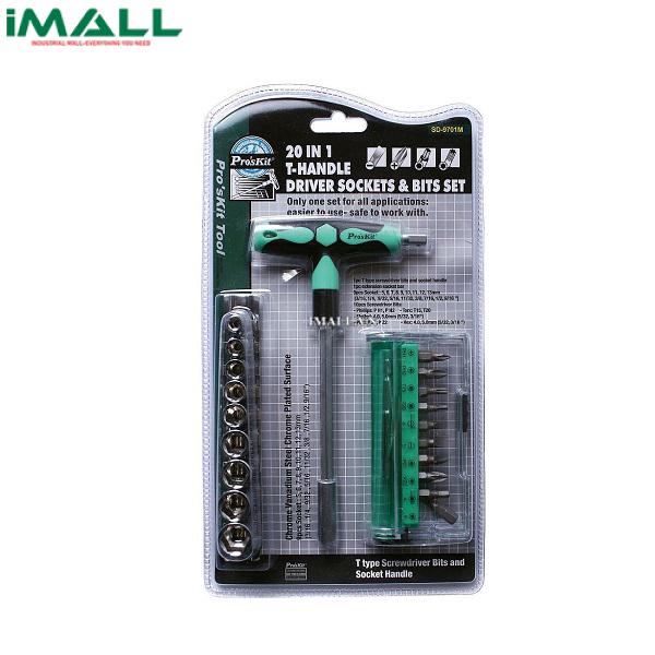 Bộ vít 20 trong 1 tay vặn T Pro'skit SD-9701M