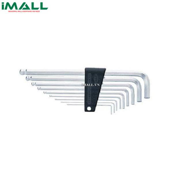 Bộ chìa lục giác 9 chiếc KTC HLDS2509 ( 1.5-10 mm, đầu bi, cạnh ngắn)