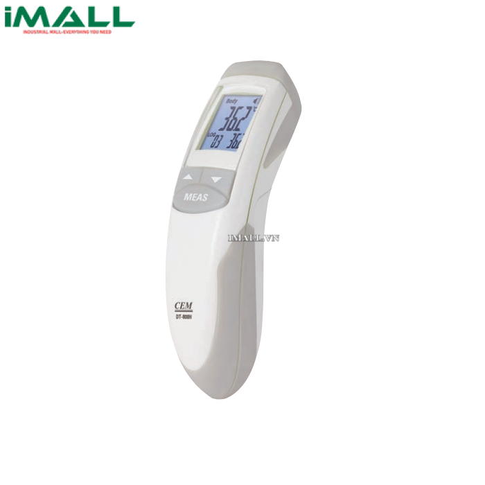 Nhiệt kế đo trán hồng ngoại không tiếp xúc CEM DT-808H (cơ thể 32.0°C-42.5°C; bề mặt 0°C-60°C)