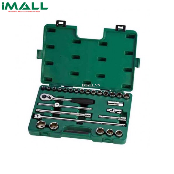 Bộ đầu tuýp 27 chi tiết  (hệ mét) SATA 09135 (1/2")