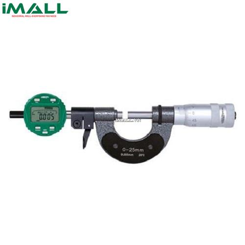 Panme đo ngoài kèm đồng hồ so (25-50mm, 5μm) INSIZE 3346-50