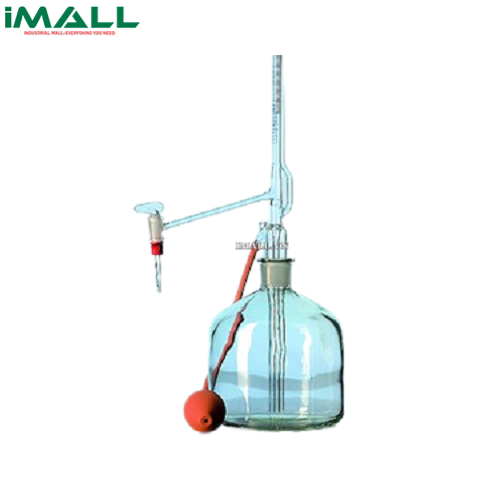 Buret tự động khóa TT 50ml, 0.1, kèm chai 2l và quả bóp Duran 243183656