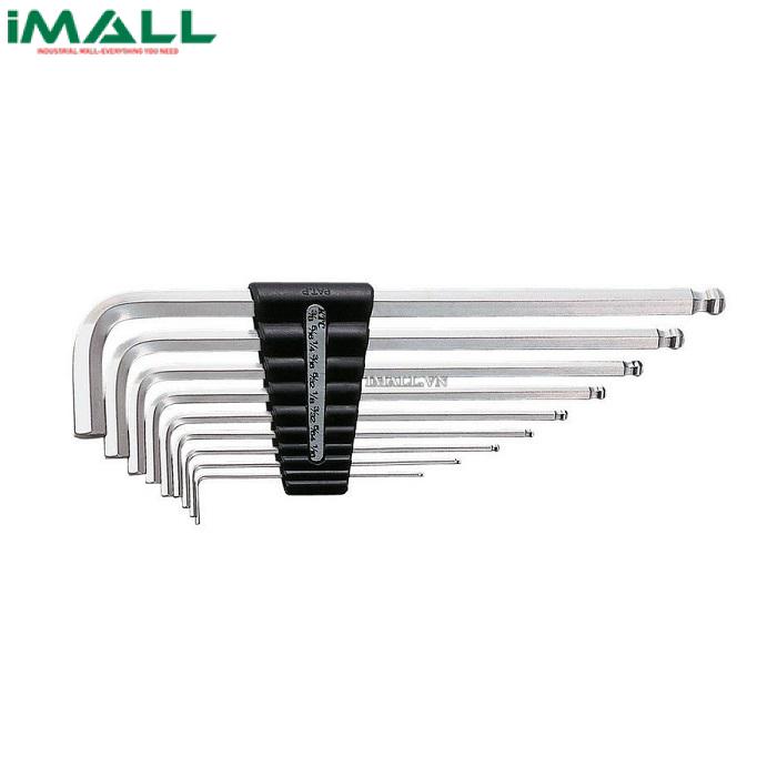 Bộ chìa lục giác 9 chiếc KTC HLD2509B ( 1/16 đến 3/8 inch, đầu bi)