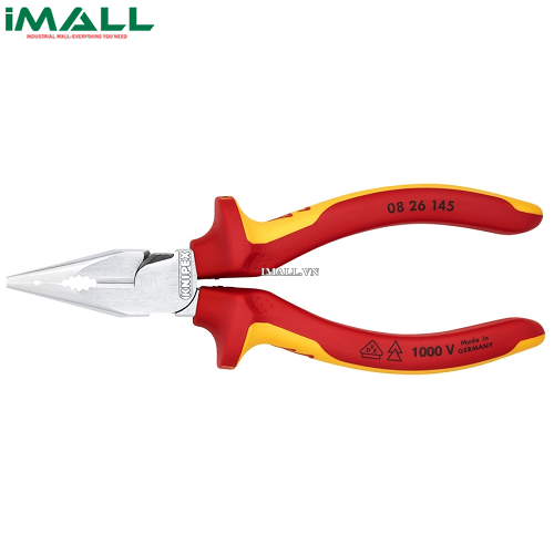 Kìm Đa Năng Mũi Thon Needle CombinationLưỡi Cắt 61 HRC Knipex 08 26 145