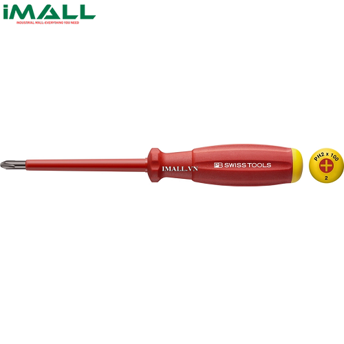 Tua Vít Cách Điện PH 2 - Swiss Grip VDE 1000 Volt PB Swiss Tools PB 58190.2-100