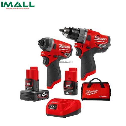 Combo Kit khoan và vít Milwaukee M12 FPP2A-421B