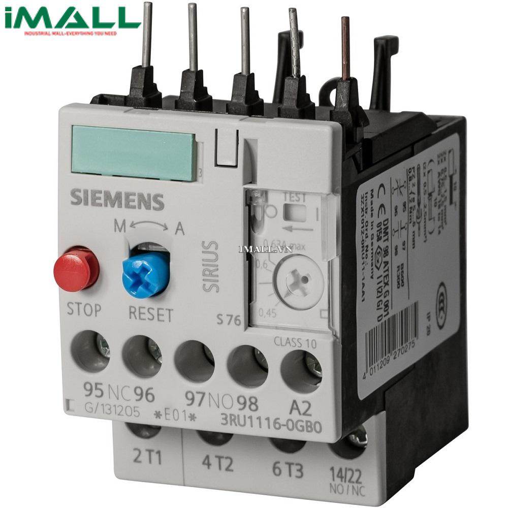 Rơle nhiệt Siemens 3RU11 26-4AB0 (11...16 A, S0, 1NO+1NC)