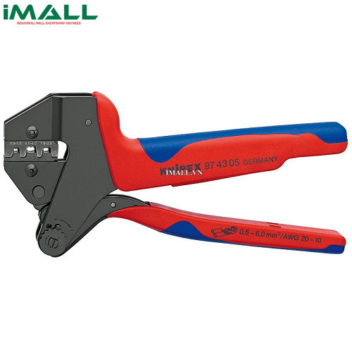 Kìm Bấm Cos PEW Ép Cos Thìa Nối 0.5- 6.0 mm² Knipex 12 97 43 05