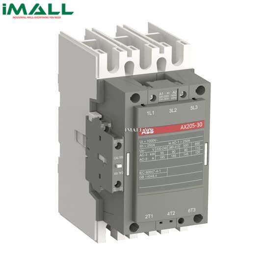 Contactor ABB AX205-30-11-80 (205A, 110kW, 220-230V, 1SFL501074R8011)