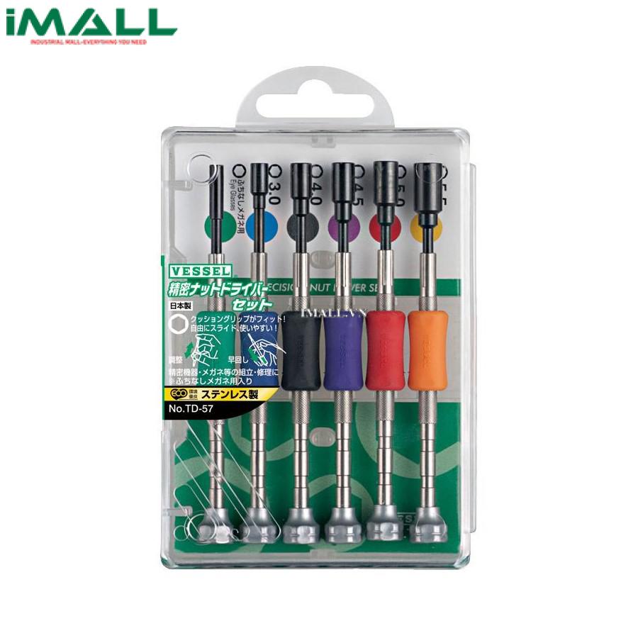Bộ tô vít vặn bu-lông Vessel TD-57 (6 chiếc)