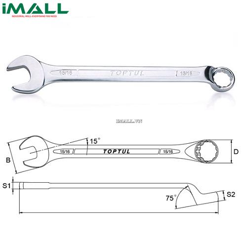 Cờ lê vòng miệng hệ inch 1-1/4" Toptul ACEN4040