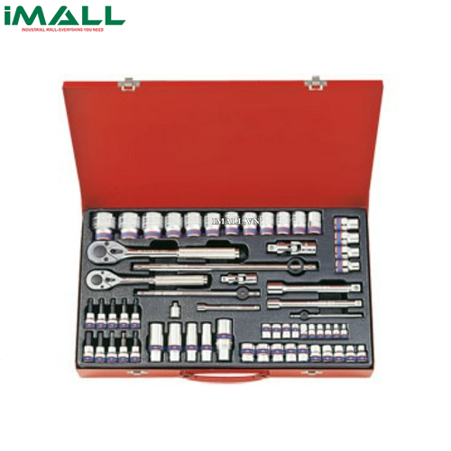 Bộ tuýp 62 chi tiết hệ mét Kingtony 9063MR (1/4" + 3/8” + 1/2")