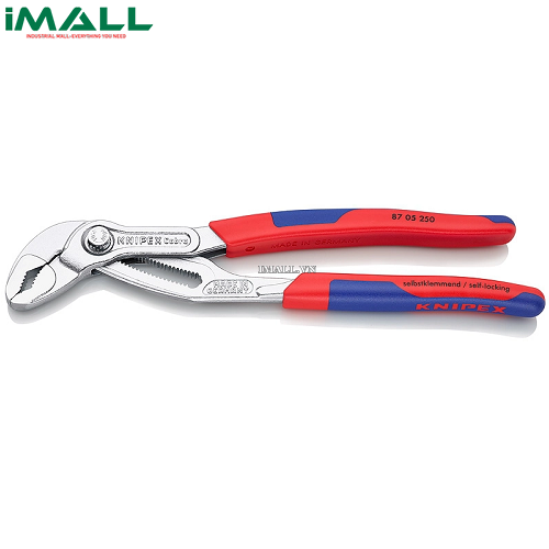 Kìm Nước Mỏ Quạ Cobra® Mở đến Ø50mm dài 250mm Mạ chrome Knipex 87 05 250