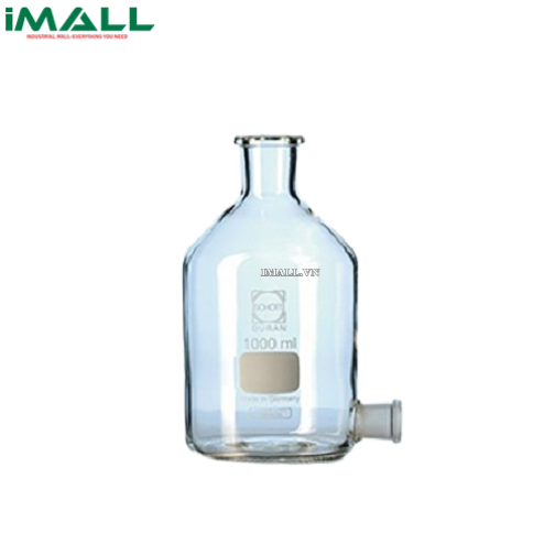 Chai thủy tinh có vòi mài ở đáy, cổ không mài, không nút - Duran 2470144
