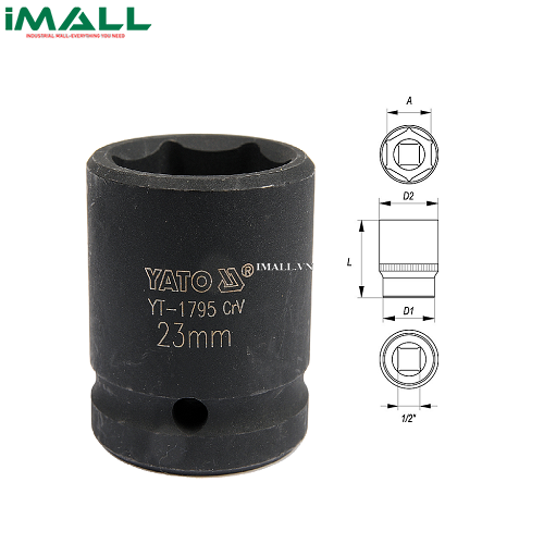 Tuýp khẩu chuyển đổi Yato YT-1795 (23mm)