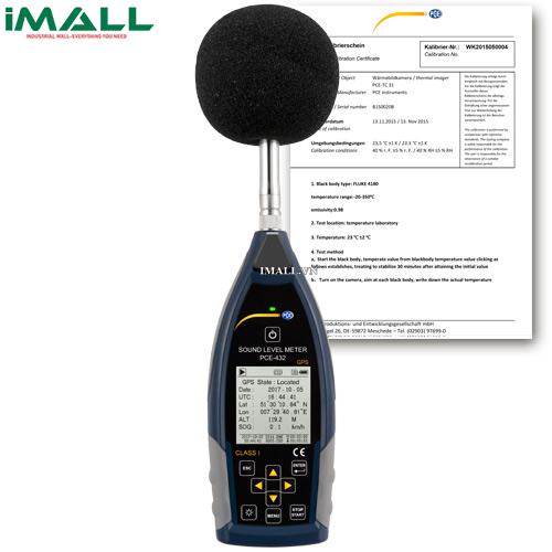 Máy đo độ ồn âm thanh PCE 430 (22~136 dbA, dataloger)