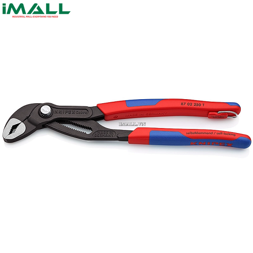 Kìm Nước Mỏ Quạ Cobra® Dài 250mm mở Ø50mm có móc treo Knipex 87 02 250 T