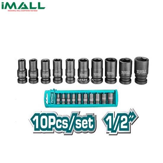 Bộ đầu tuýp (1/2") 10 chi tiết (10~24mm) Total THISTD12101