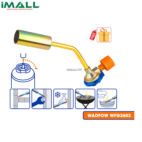 Đầu khò gas 195x70x40mm Wadfow WFG2602