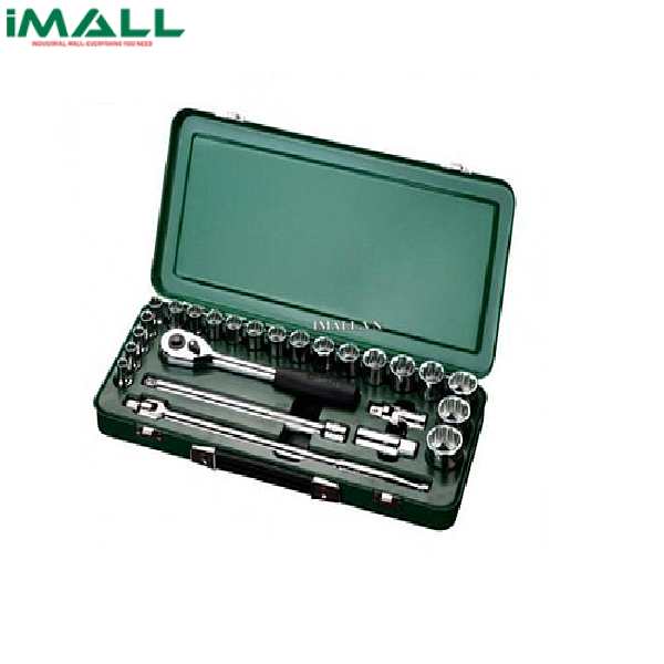 Bộ đầu tuýp 25 chi tiết (hệ mét) SATA 09092ME (1/2")