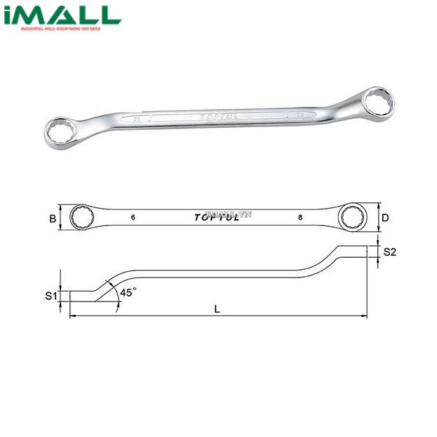 Cờ lê 2 đầu vòng toptul 45° TOPTUL AAEH2123
