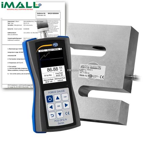 Máy đo lực (0 ~100 kN; 10 N, kèm Certificate ISO) PCE DFG N 100K-ICA