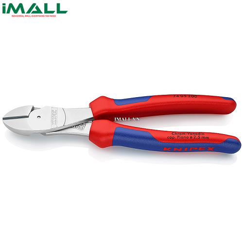 Kìm Cắt Thân Chéo (200mm Cắt Thép Lò Xo Ø 2.5 mm) Knipex 74 05 200