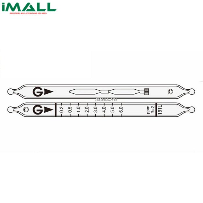 Ống dò đo nhanh Acrylonitrile CH2:CHCN Gastec 191 (2 ~ 360ppm)