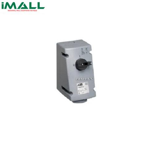 Ổ cắm + khóa liên động dọc ABB 216MVS6W 16A 2P+E 220-250V IP67 (2CMA167824R1000)