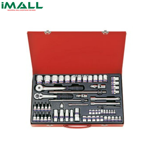 Bộ tuýp 62 chi tiết hệ mét Kingtony 9563MR01 (1/4" + 3/8” + 1/2")