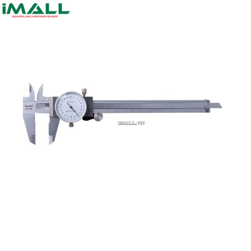 Thước cặp đồng hồ inox (150mm/6")Asaki AK-2907