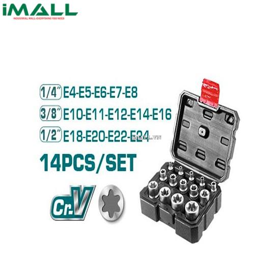 Bộ đầu tuýp 14 chi tiết Total THKTETS0114