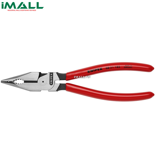 Kìm Đa Năng Mũi Thon Needle-Nose Combination Lưỡi Cắt 61HRC (Mới 2023) Knipex 08 21 185