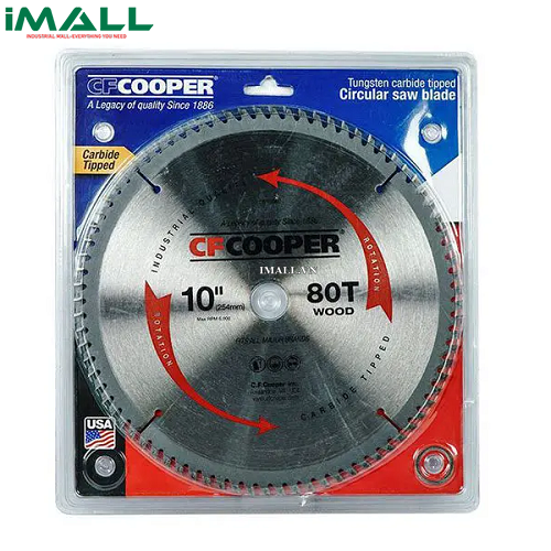 Lưỡi cưa gỗ 255mm x 80T CFCooper SW10080