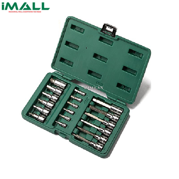 Bộ đầu tuýp lục giác 18 chi tiết (1/4" và 1/2") SATA 09053