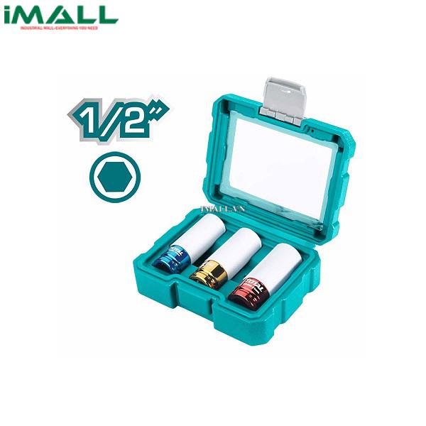Bộ đầu tuýp1/2" lục giác 3 chi tiết (17, 19, 21mm) Total THMLNS031