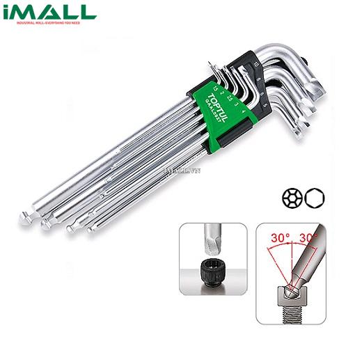 Bộ khóa lục giác (1.5, 2, 2.5, 3, 4, 5, 6, 8, 10 mm) Toptul GAAL0927